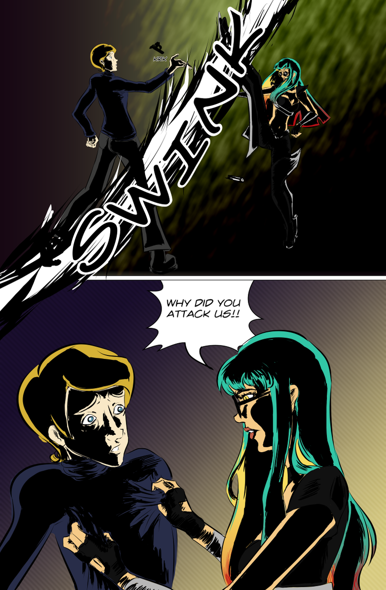 BladeChick comic update, "Why did you attack us?"